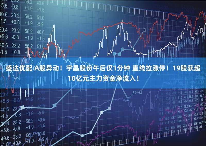 盛达优配 A股异动！宇晶股份午后仅1分钟 直线拉涨停！19股获超10亿元主力资金净流入！